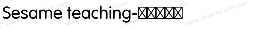 Sesame teaching字体转换